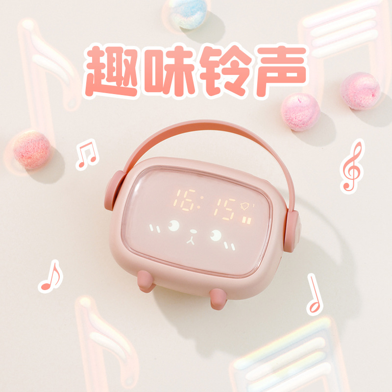 New Time Angel Smart Alarm Clock Children's Creative Charging Little Alarm Clock Multifunctional Digital Clock Led Night Light