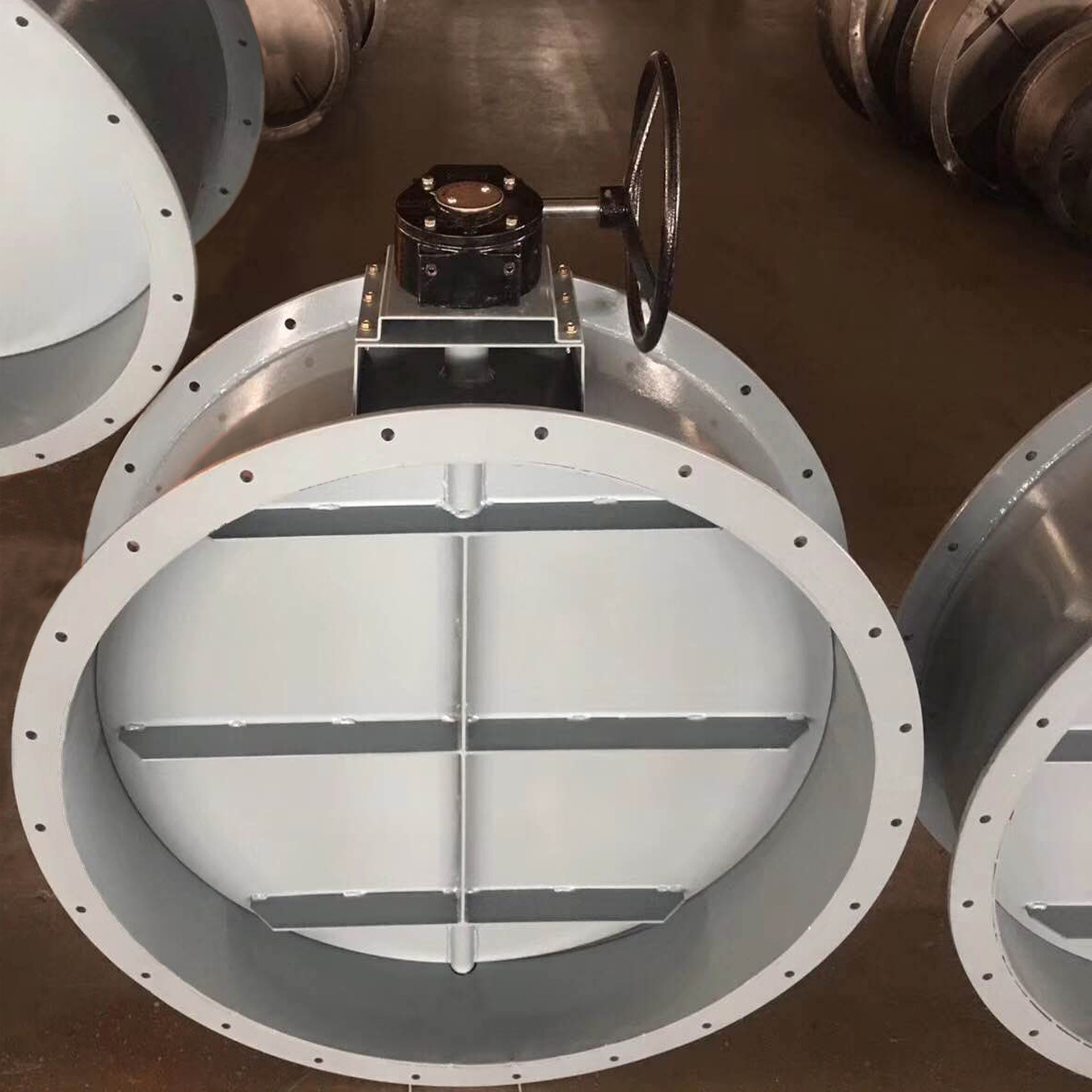 定制 不锈钢蜗轮调节阀 除尘管道工业调节阀 手电动蜗轮调节风阀