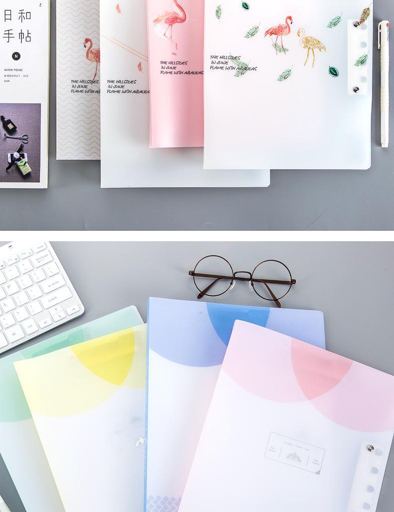 a4小学生文件夹收纳袋整理装放试卷的夹子卷子夹卡通双夹多层儿童