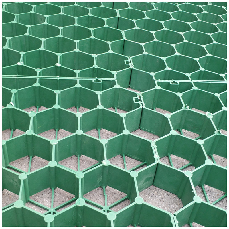 园林社区绿化种植草坪砖树木防护网格停车场人行道抗压塑料植草格-阿