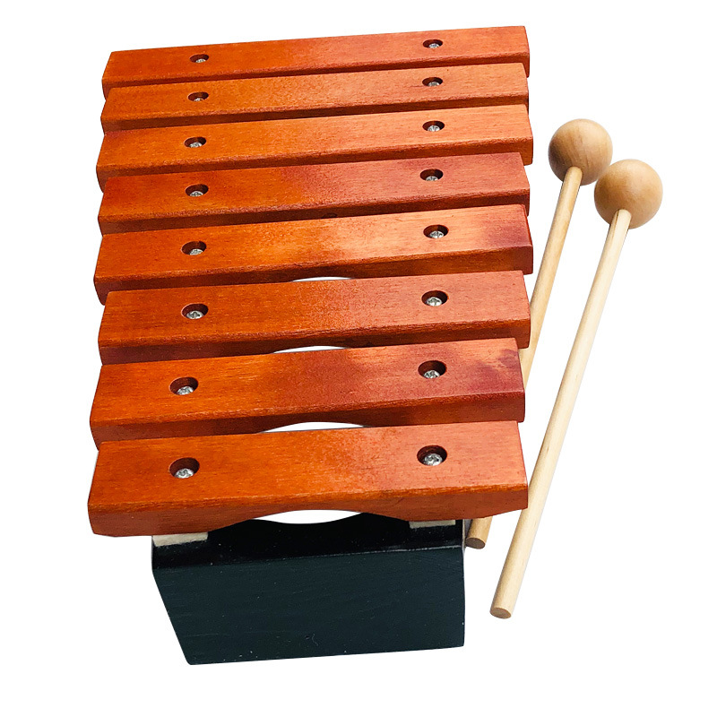 儿童奥尔夫打击乐器8音红木敲琴幼儿园音乐课教具木琴乐器xl8现货