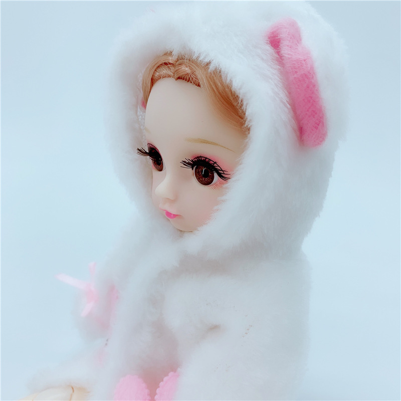 30厘米3d真眼假睫毛乐乐芭比娃娃裸娃素体抓机公主女孩玩具洋娃娃