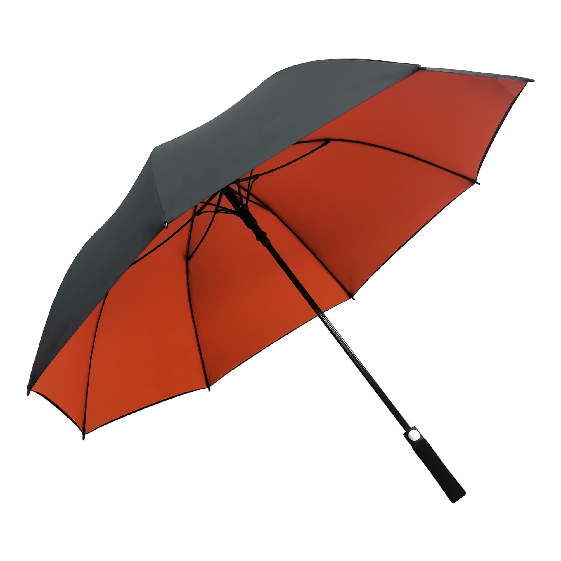 Double-Layer Umbrella Glass Fiber Large 150cm Business Long Handle Straight Rod Golf Umbrella Gift Advertising Umbrella Custom Logo