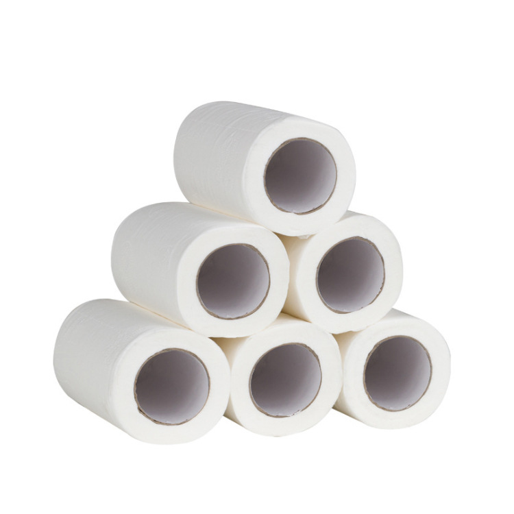 源头厂家50克印花小卷纸酒店宾馆民宿空心卷一次性用品卫生间厕纸
