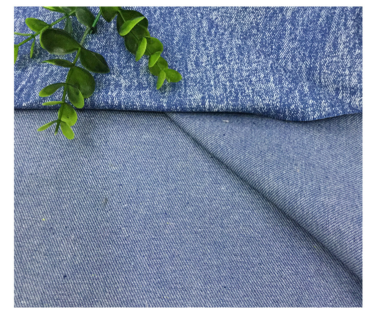 十安雪花棉面料 280克梭织印花牛仔面料 春夏外套裤子布料