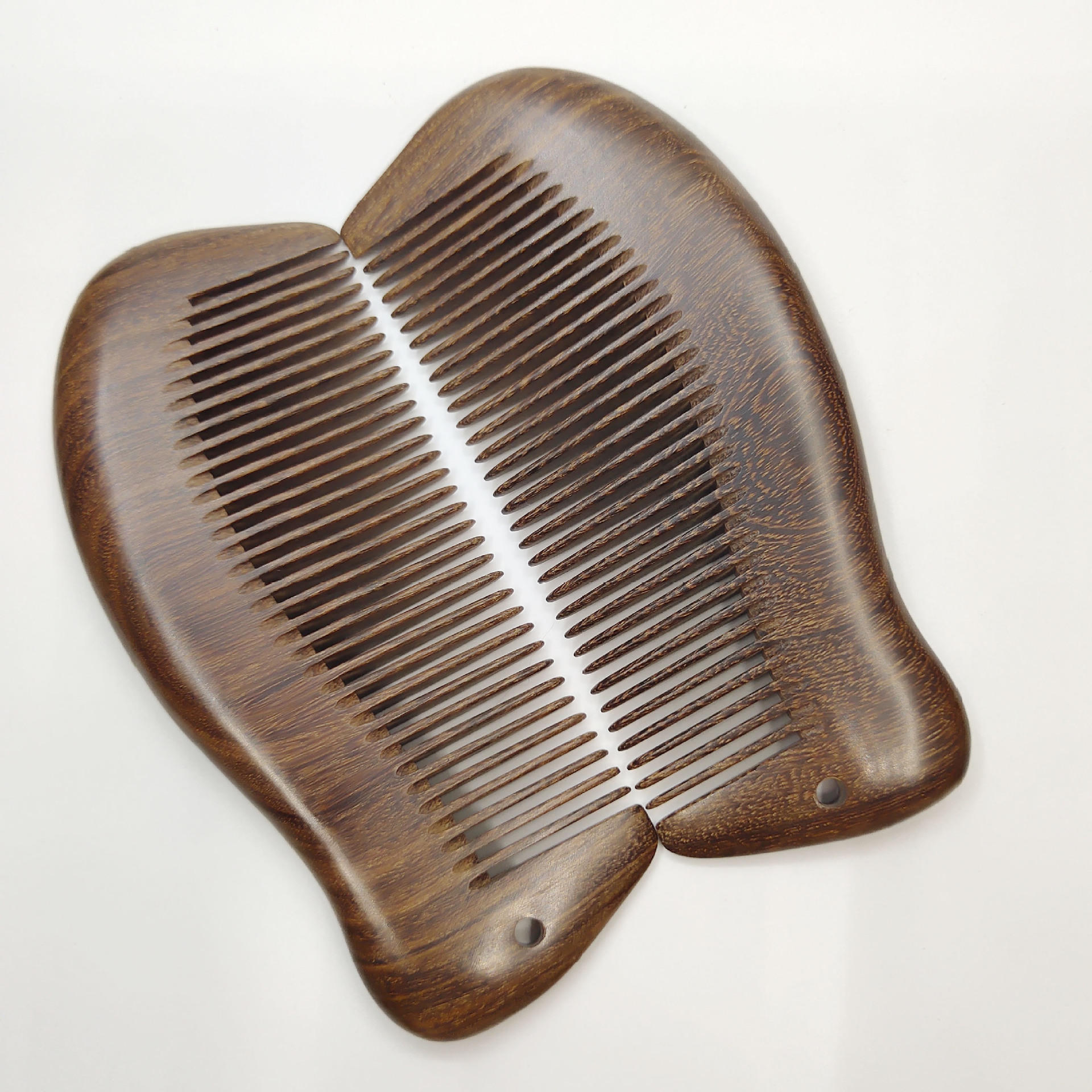 精艺黑金檀木梳凤凰形木梳子 厂家直销可来样定制刻花及logo