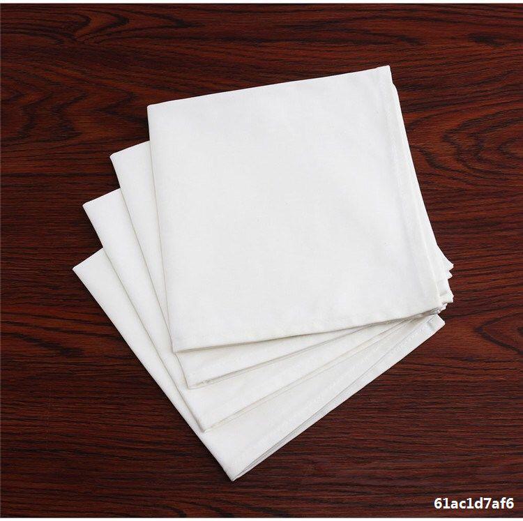 白色纯棉口布 酒店口布餐巾布餐厅折花净布打杯擦杯布吸水不掉毛