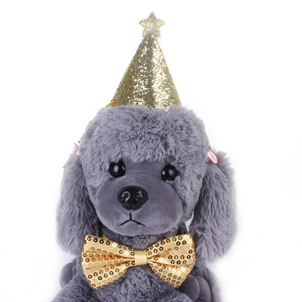 Amazon Pet Supplies Teddy Dog Cat Tie Bow Tie Bow Hat Pet Party Birthday Hat