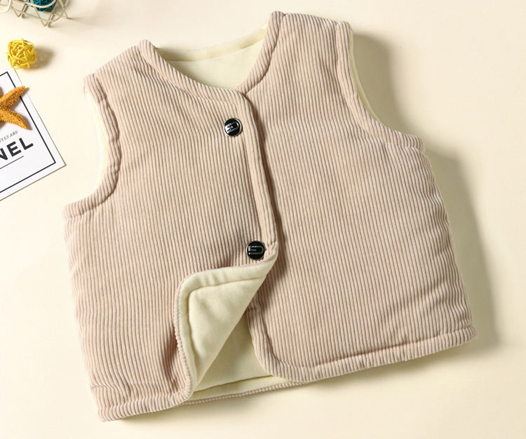 儿童棉马甲秋冬装新款男童女童宝宝中小童坎肩婴幼儿加厚保暖背心