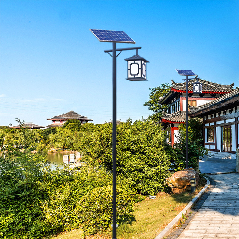 厂家货源批发led户外仿古太阳能庭院灯公园小区花园别墅路灯