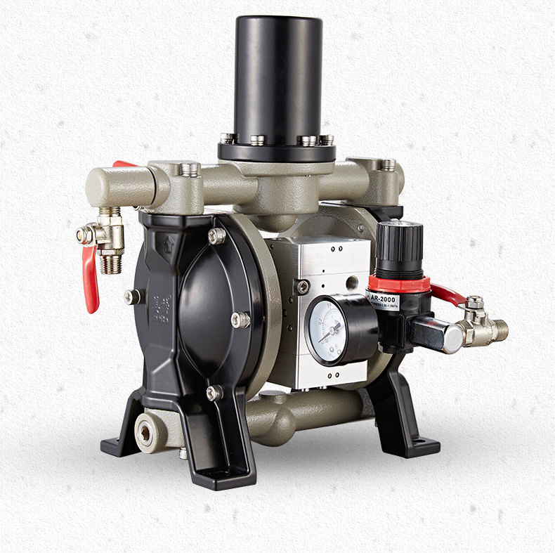 美特气动单向隔膜泵ddp-10高压双隔膜泵铝合金15油漆涂料喷漆泵