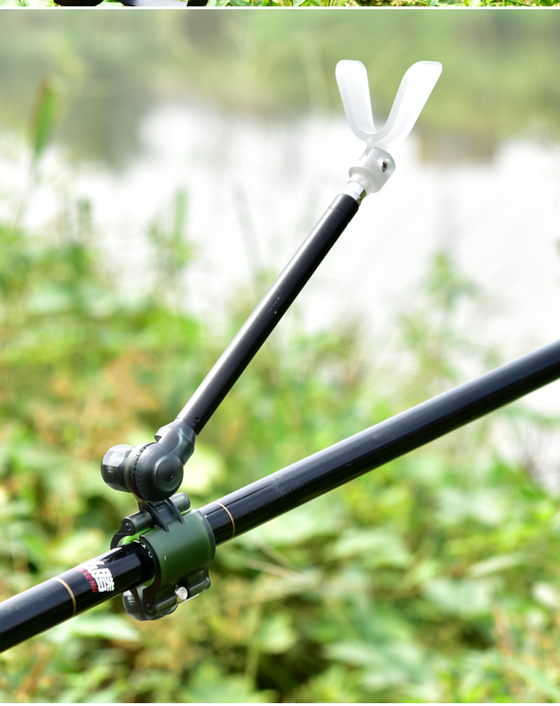 鱼竿炮台支架后挂天线配件钓鱼架杆架竿碳素垂钓通用防脱竿挂渔具