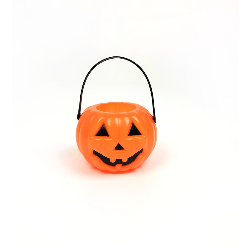 In Stock Wholesale Halloween Activity Children's Gift Pumpkin Jar Portable Candy Bucket Mini Pumpkin Bucket Pumpkin Lamp
