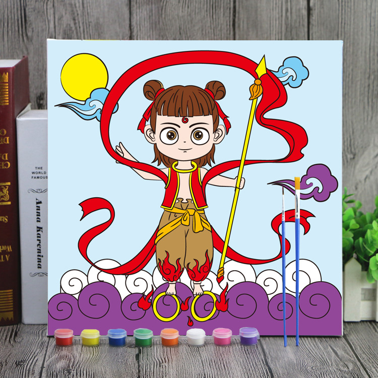 涂鸦画17号-哪吒