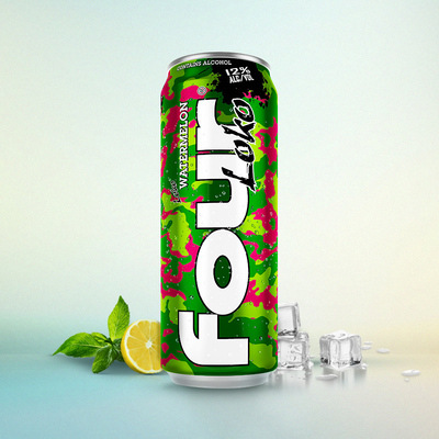 美国进口原装 fourloko四洛克预调鸡尾酒 西瓜味 695ml*12听