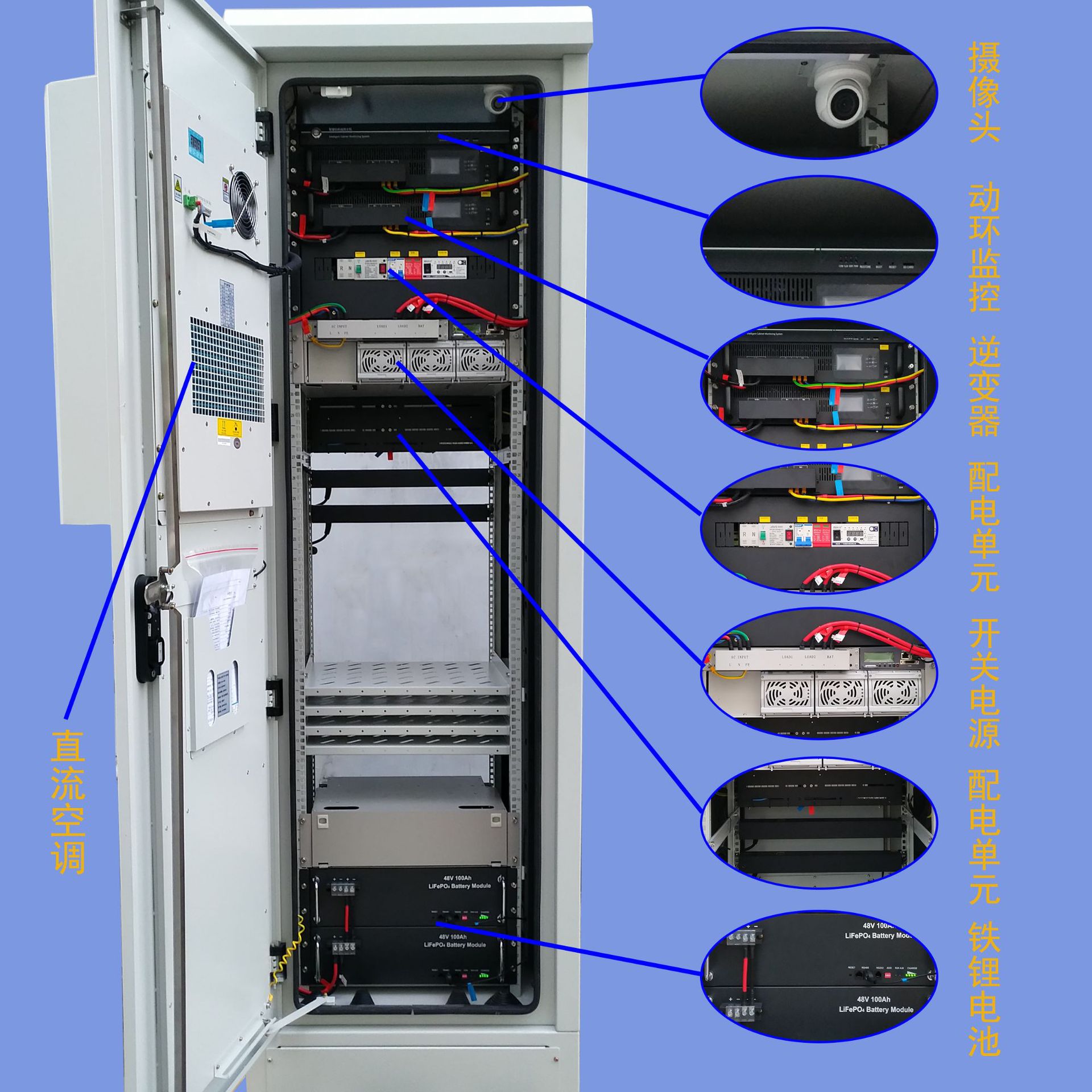 5g户外智能柜-通信防水机柜-一体化机柜