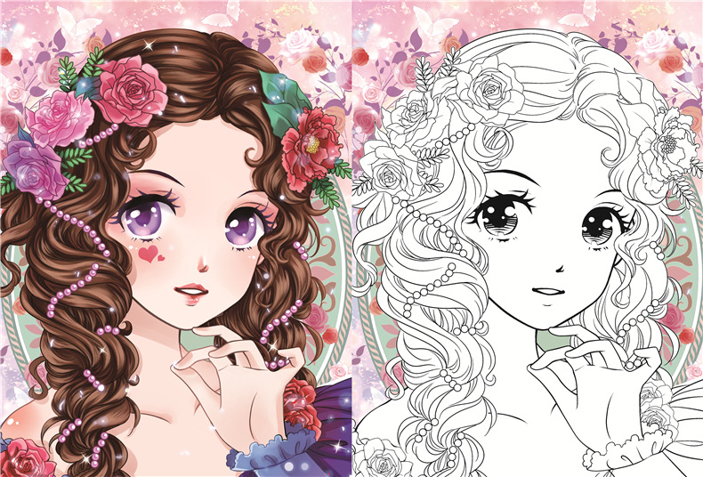 暑假课外书 正版图书书籍批发 公主炫彩涂色画《舞会公主》