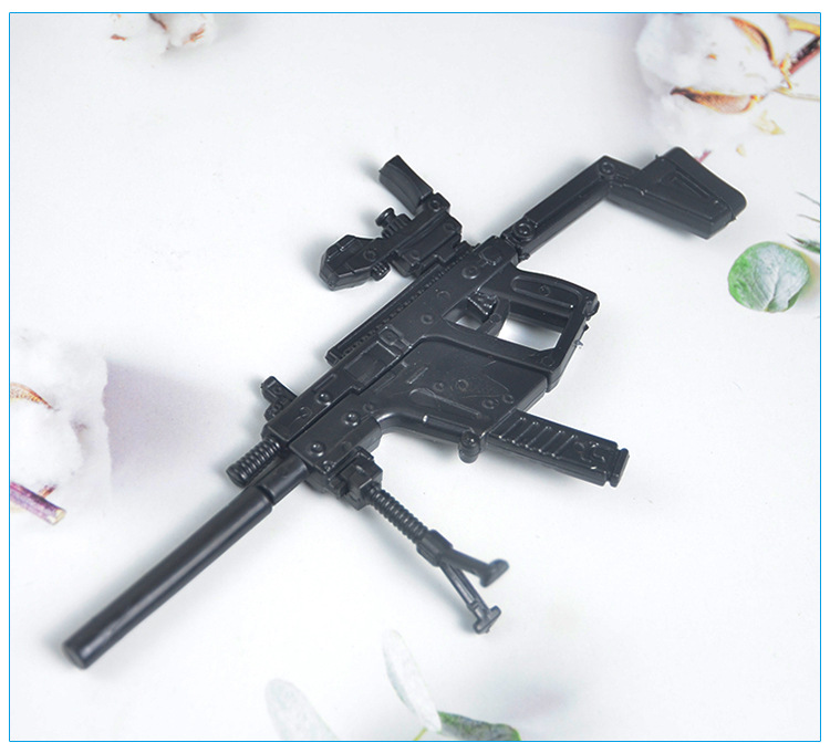 24儿童军事益智拼装98k冲锋枪绝地吃鸡枪模型学生男孩学校边玩具