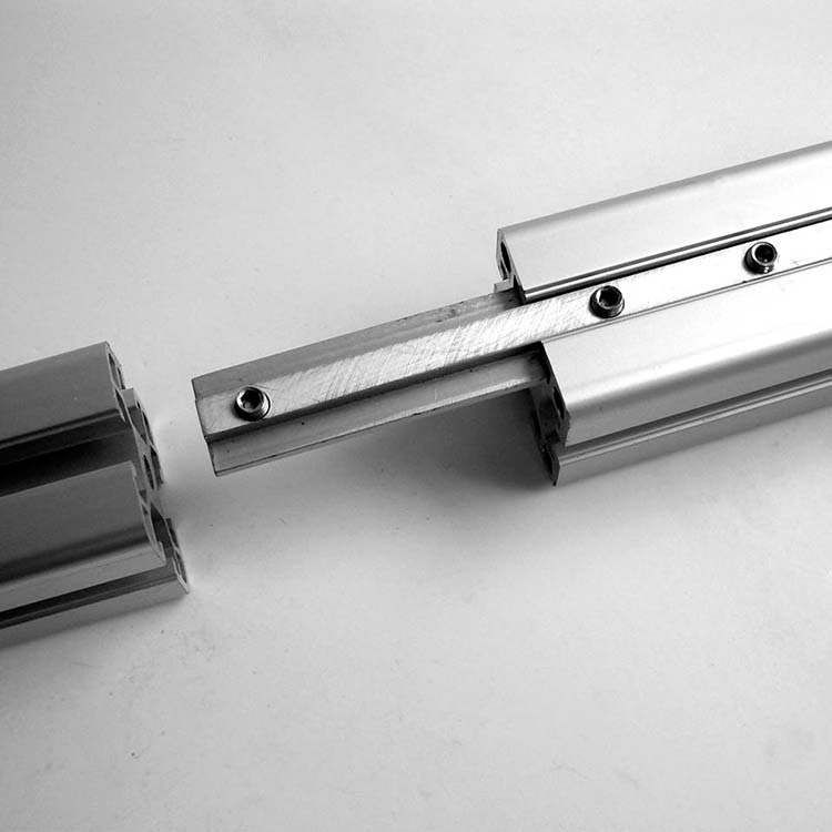 国标工业铝型材配件 一字连接件 对接槽条 国标铝型材槽条连接件