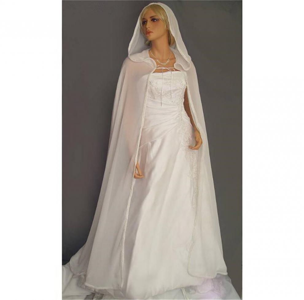 雪纺半透明披风带帽披肩脚踝长度斗篷汉服服装垂感超好多色可选