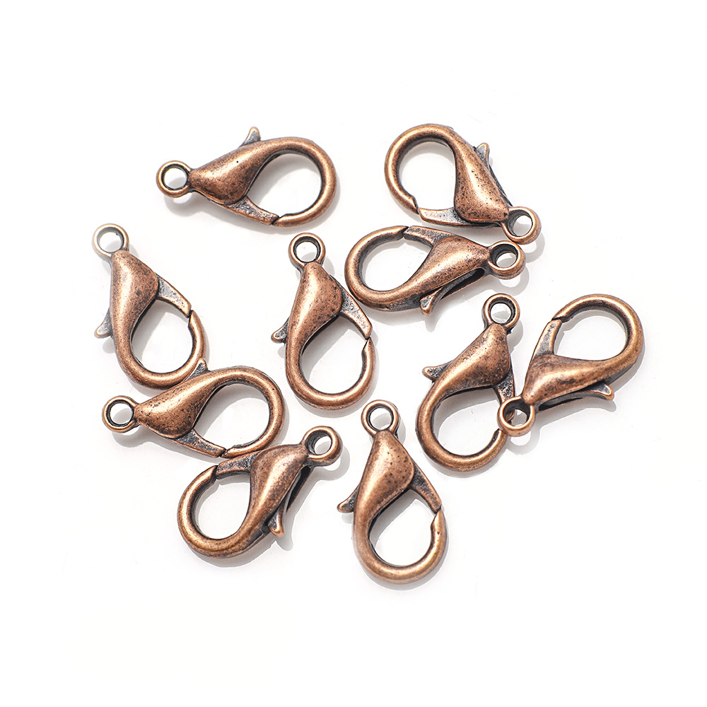 跨境热销彩色合金龙虾扣项链手链饰品钩扣弹簧扣狗扣钥匙扣配件