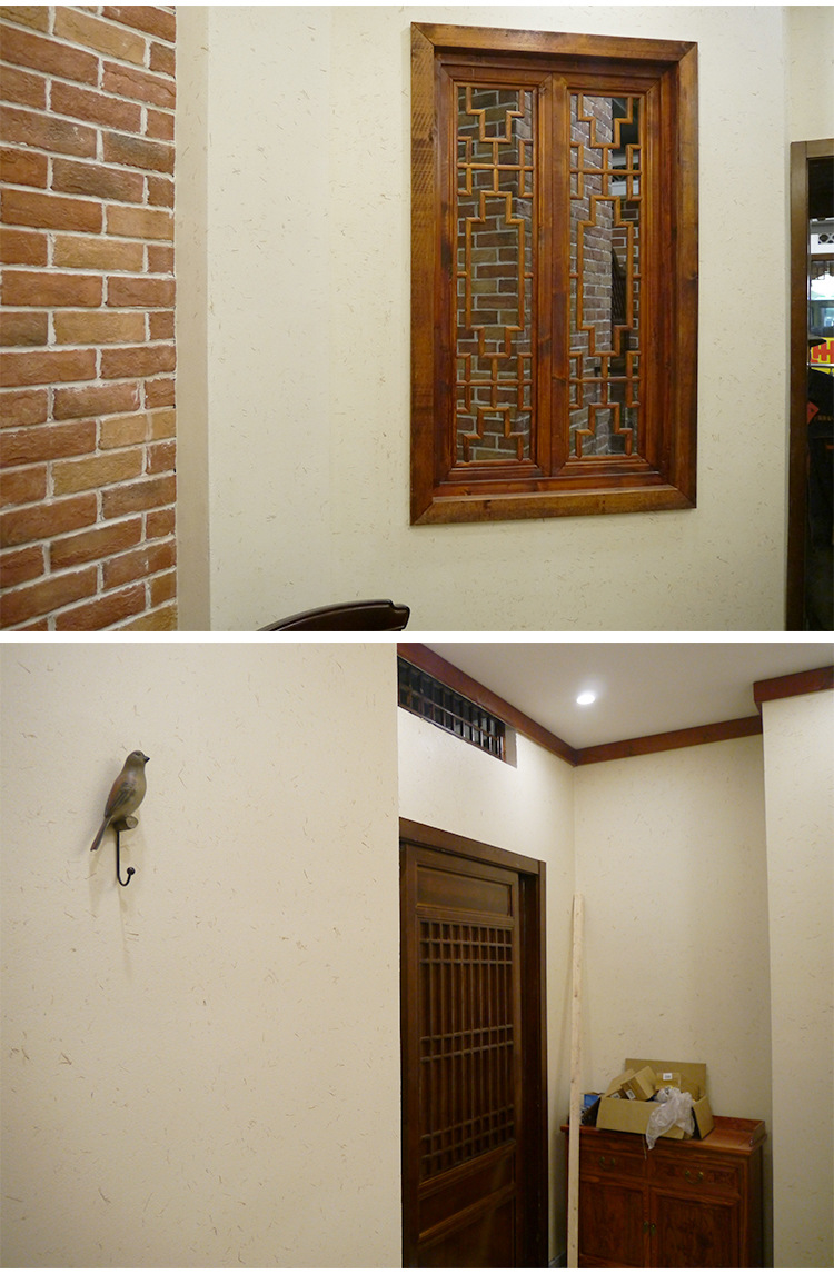 生态稻草漆室乡村民宿肌理纸筋灰内外墙稻草泥黄泥巴墙面艺术涂料