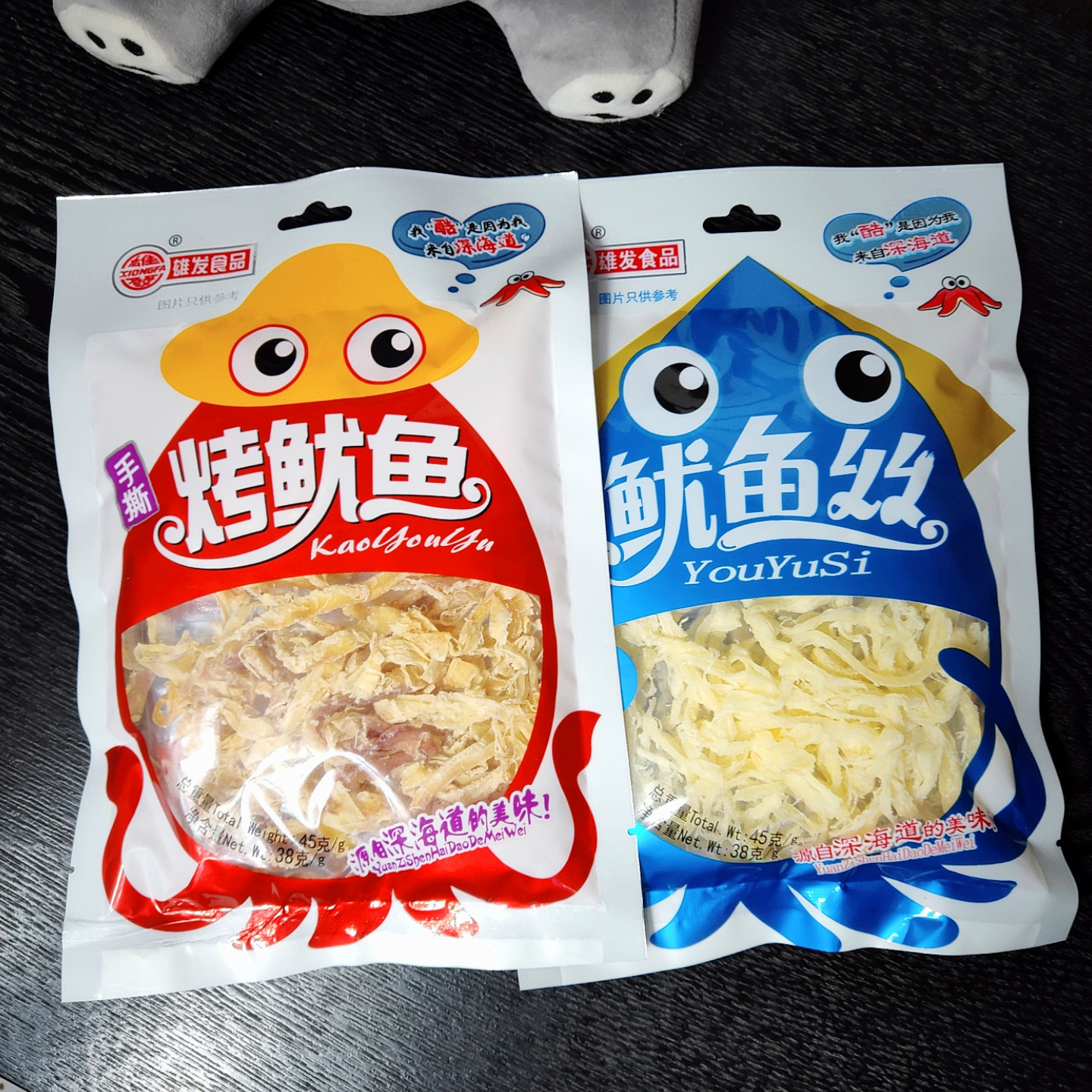 雄发食品38克 手撕鱿鱼丝 烤鱿鱼片 休闲食品 即食海鲜海味零食