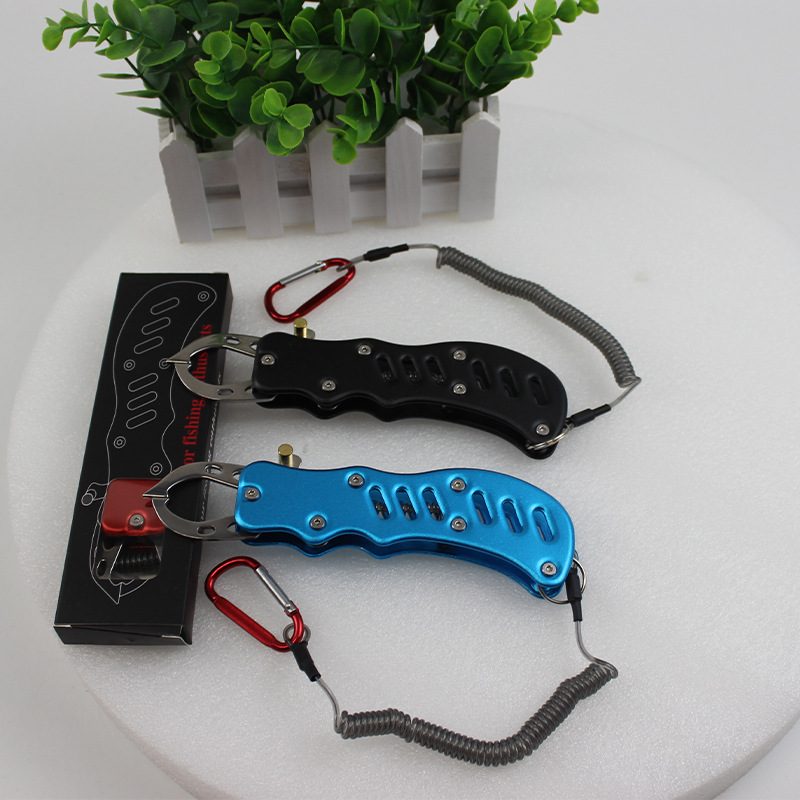 不锈钢控鱼器钓鱼钳路亚钳鱼嘴钳夹鱼控鱼钳指板抓鱼起鱼工具路亚