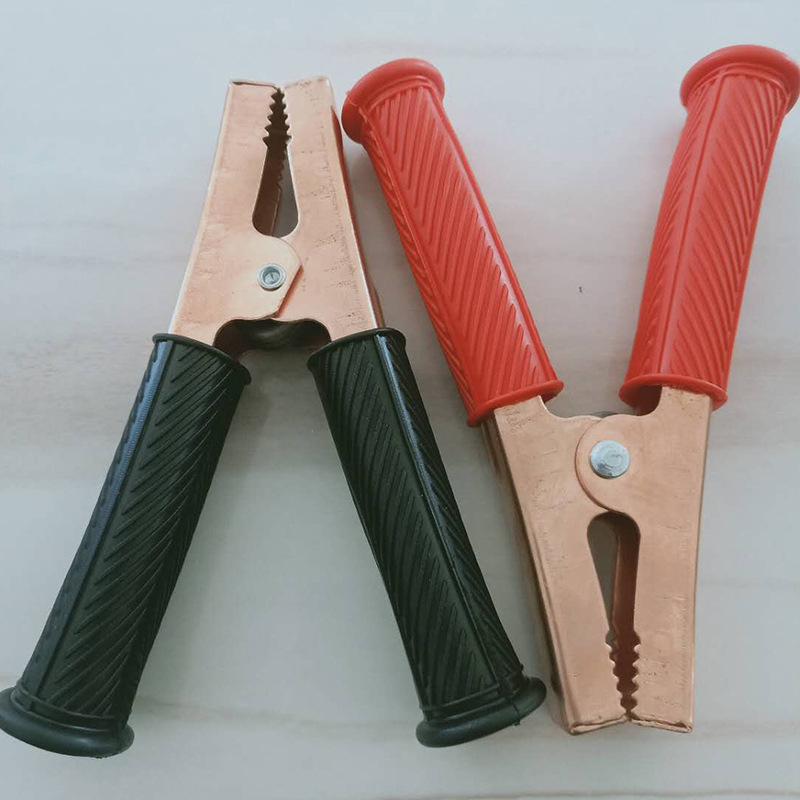 500a大电流充电夹 汽车电瓶充电鳄鱼夹镀铜加厚 应急搭火电瓶夹