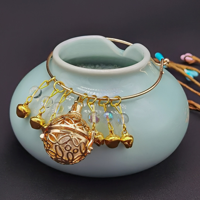 古装汉服铃铛手镯手环发光镯子宫廷复古古风发光手饰品袖里乾坤