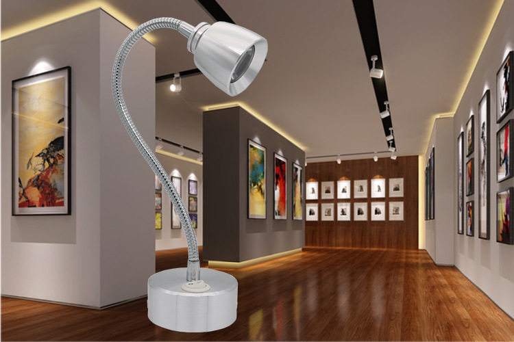 厂家直销led无线电池灯画展照明灯大功率可移动充电软管射灯批发