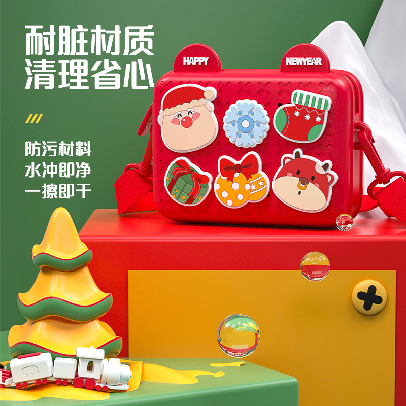 辰太新款儿童小包包国潮单肩背包宝宝幼儿园卡通斜挎包礼物DIY