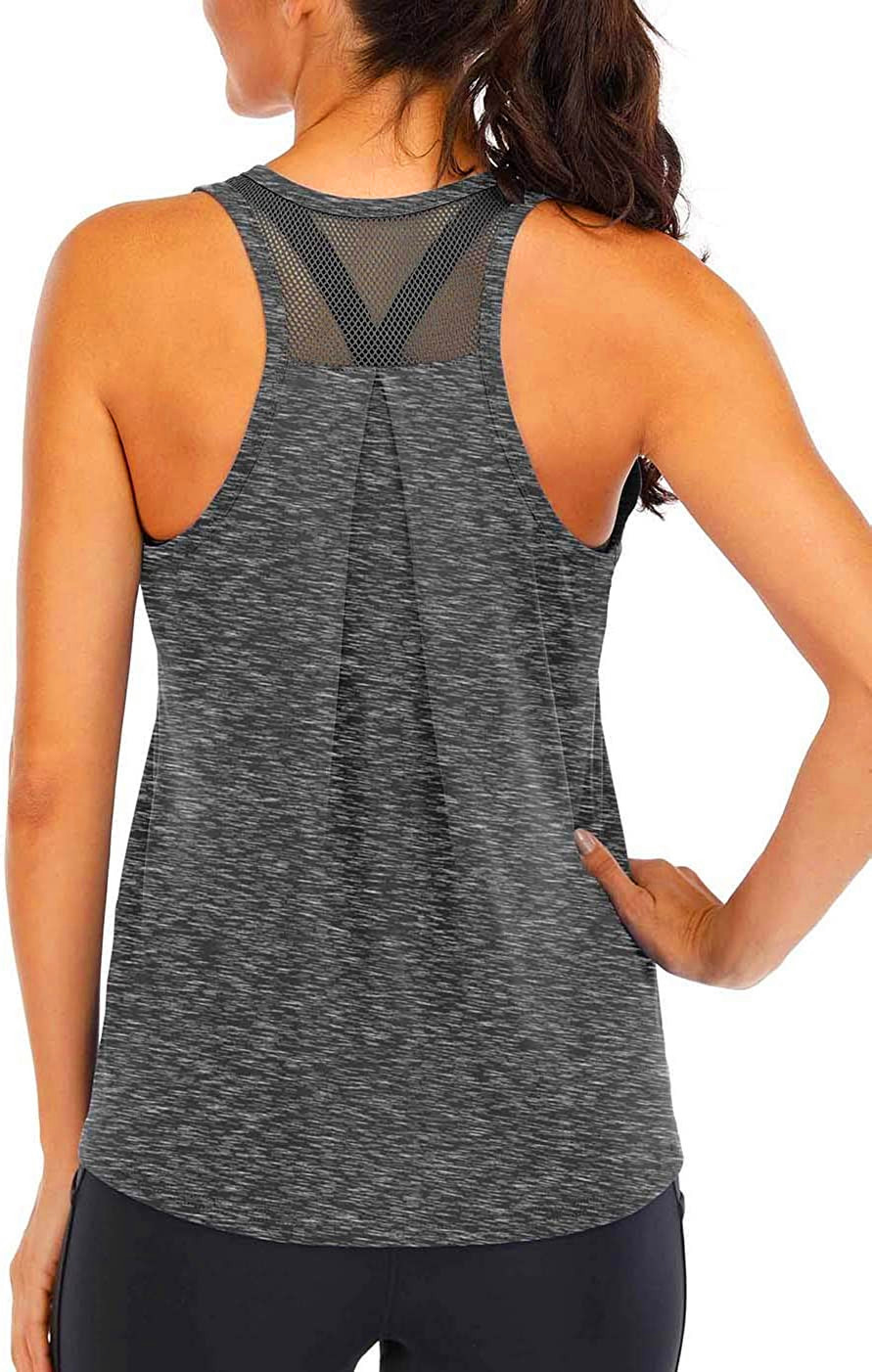 2023 Amazon Summer European and American New Women's Clothes Cationic Yoga Exercise Vest Women's Fitness Quick-Drying T-shirt