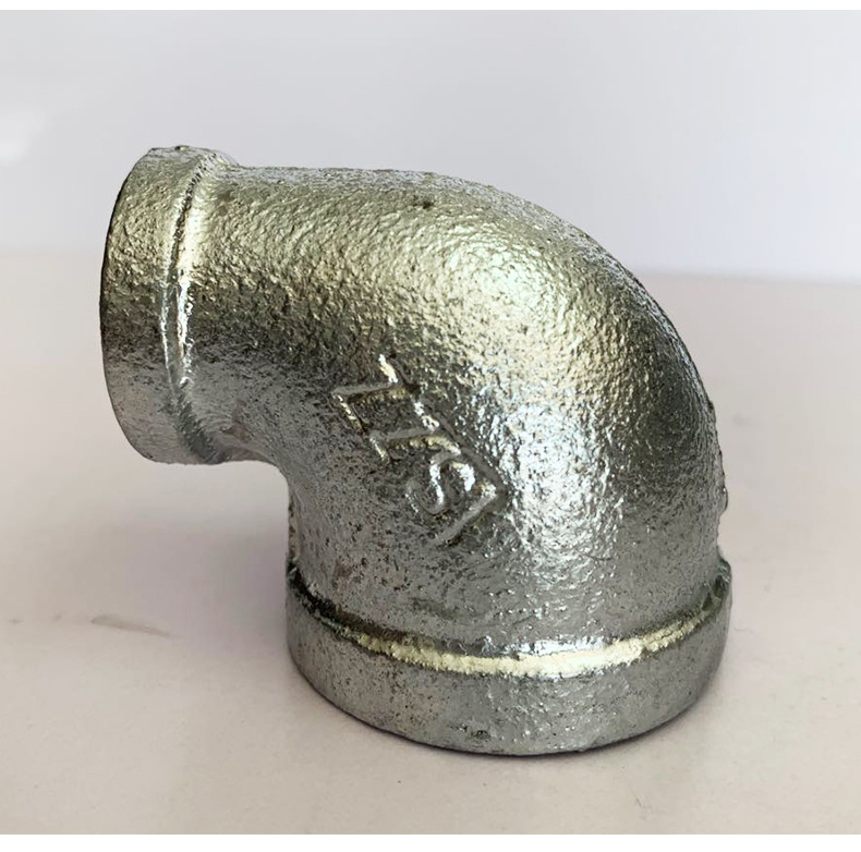 批发玛钢变径弯头厂家批发热镀锌变径玛钢弯头消防工程配件弯头