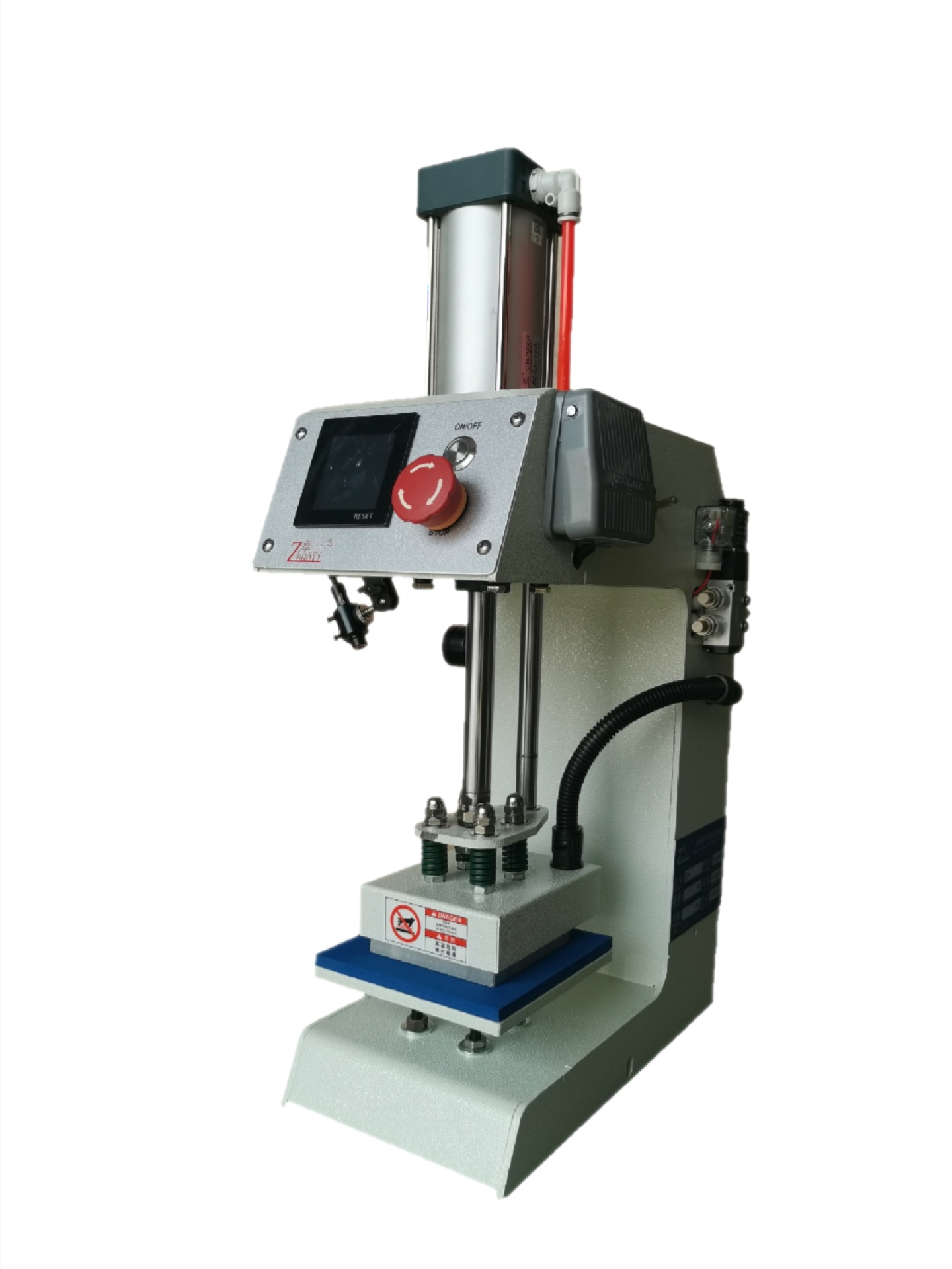 触屏 气动单工位烫画机 带红外线激光定位灯 热转印烫标机 烫唛机