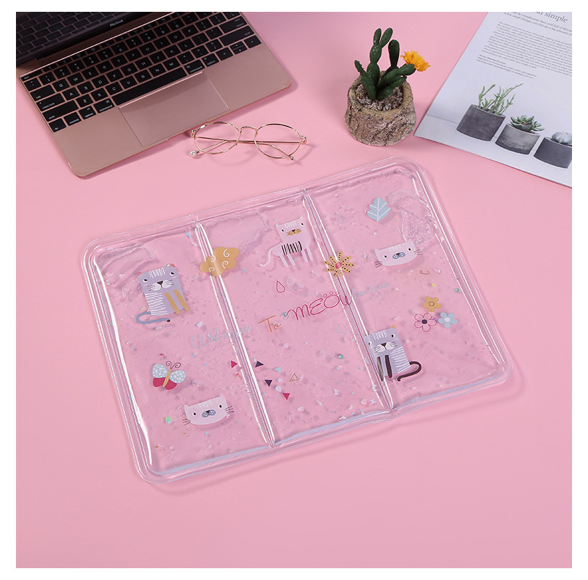 Hot-Selling New Arrival Cartoon Transparent Ice Pad Summer Office Cooling Refrigeration Sharp Tool Cute Student Ice Pad Wholesale