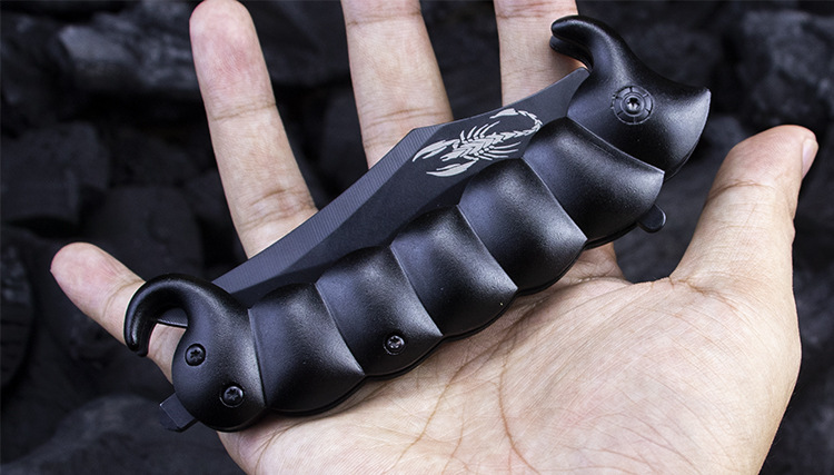 蝎子刀礼品刀野营户外多功能折刀观赏刀剑潜水折叠刀便携随身军刀