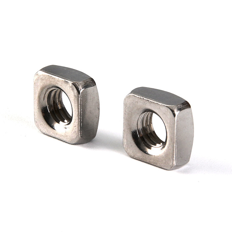 201/304不锈钢四方焊接螺母 四角螺帽紧固件方形螺母螺帽批发