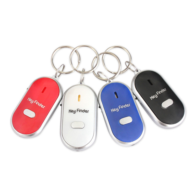 Whistle Key Finder Anti-Loss Alarm Device Led Electronic Gift Key Finding Sensor Abs Material Spot Supply