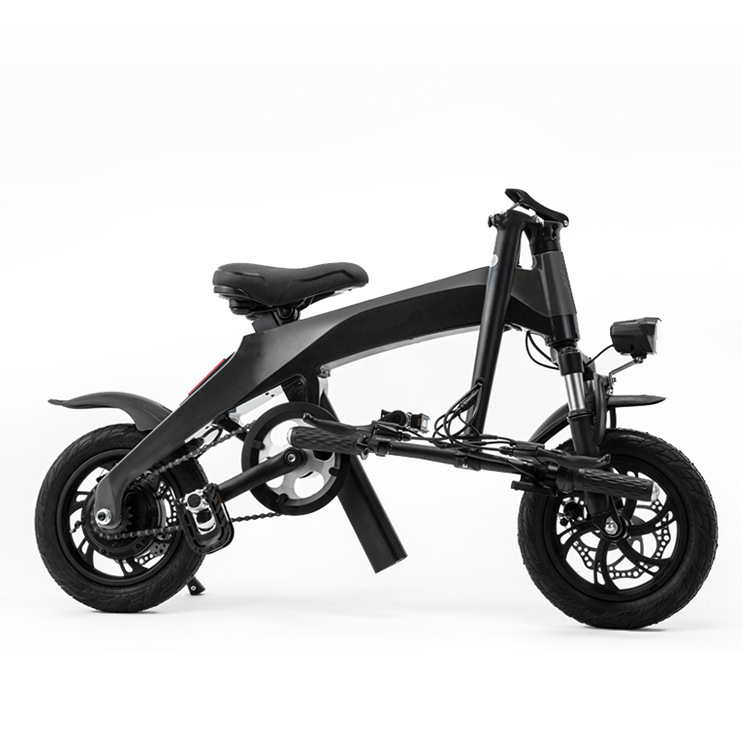 新款碳纤维超轻折叠电动自行车36v7.8a上班族青年成人代步电瓶车