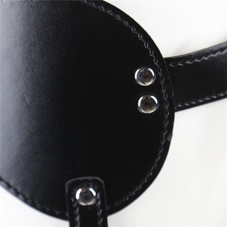 厂家直销黑色实心口球 蒙眼眼罩多钉口塞熊猫蒙眼 红色女性用器具