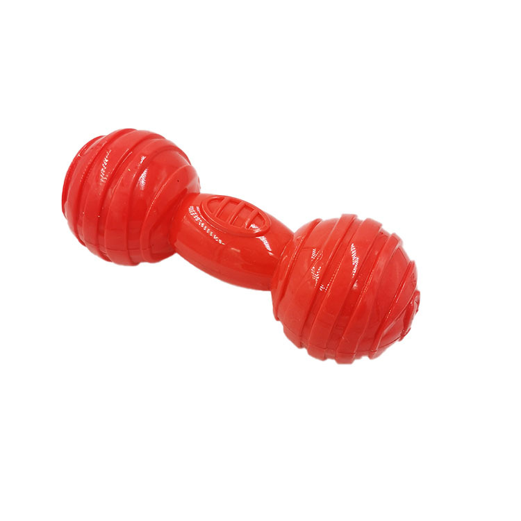 Pet Toy Bite-Resistant Dog Toy TPR Bone Barbell Sounding Toy Pet Supplies Factory in Stock