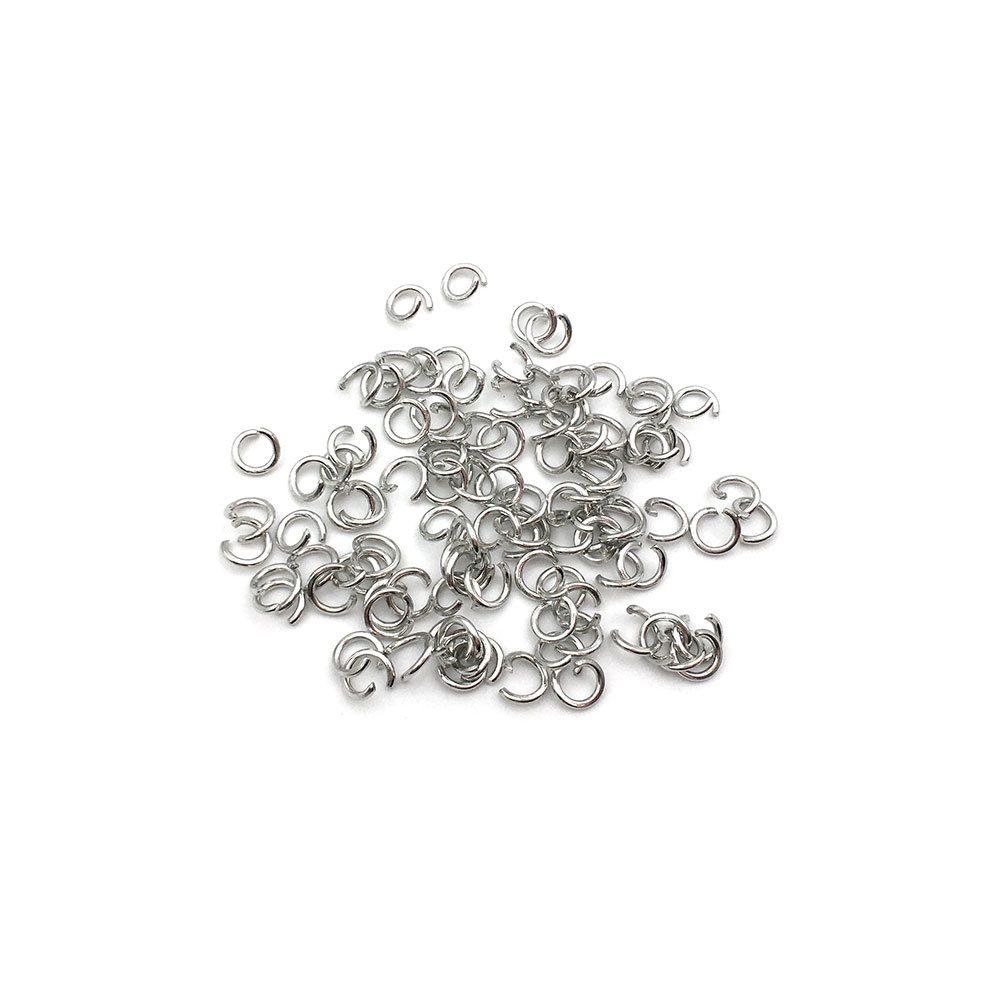 15G Broken Ring O Ring Connecting Ring Stud Earrings DIY Ornament Kit Accessories-Open Single Ring