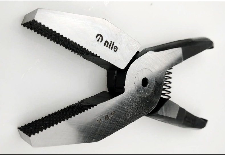 日本nile进口气动剪刀气剪刀头夹持钳y8p带齿刀头绕线机工业刀头