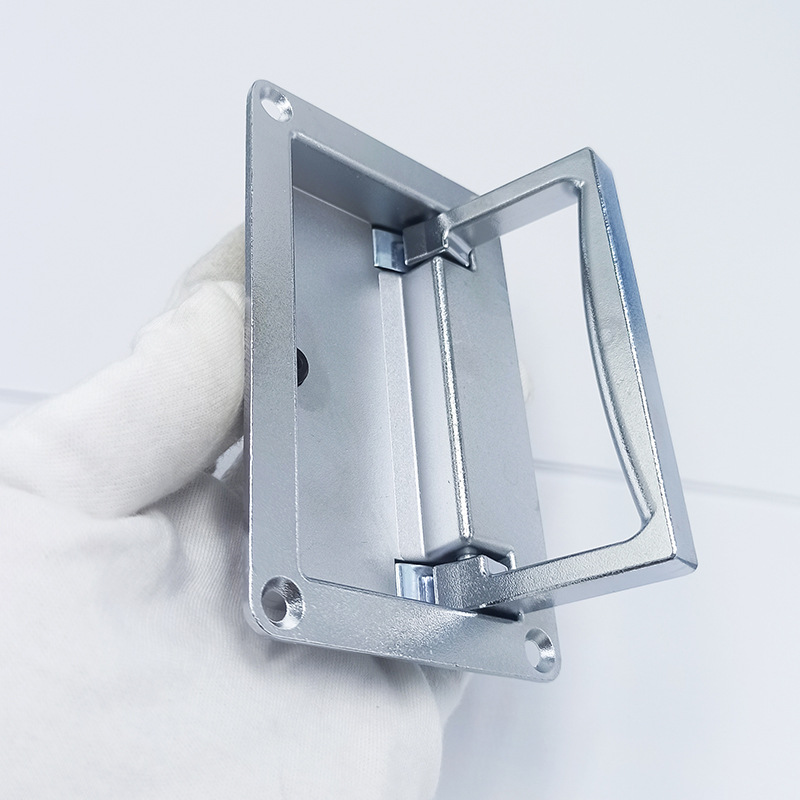 简易安装pl002-2抽屉暗拉手工具箱 提手锂电子箱体侧拉手折叠把手