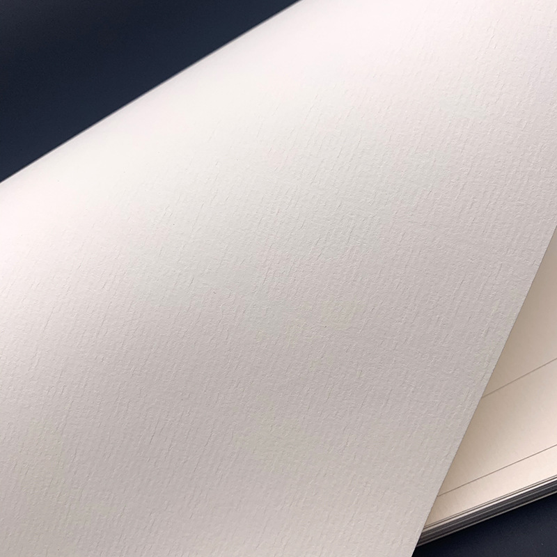 80100120克单面白自然白象牙黄水纹纸刚古纸