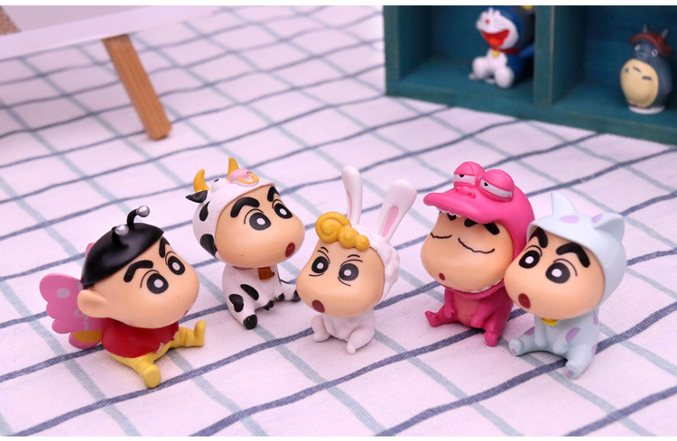 动漫周边动物造型蜡笔小新宝宝手办模玩硬体公仔摆件潮玩生日礼物