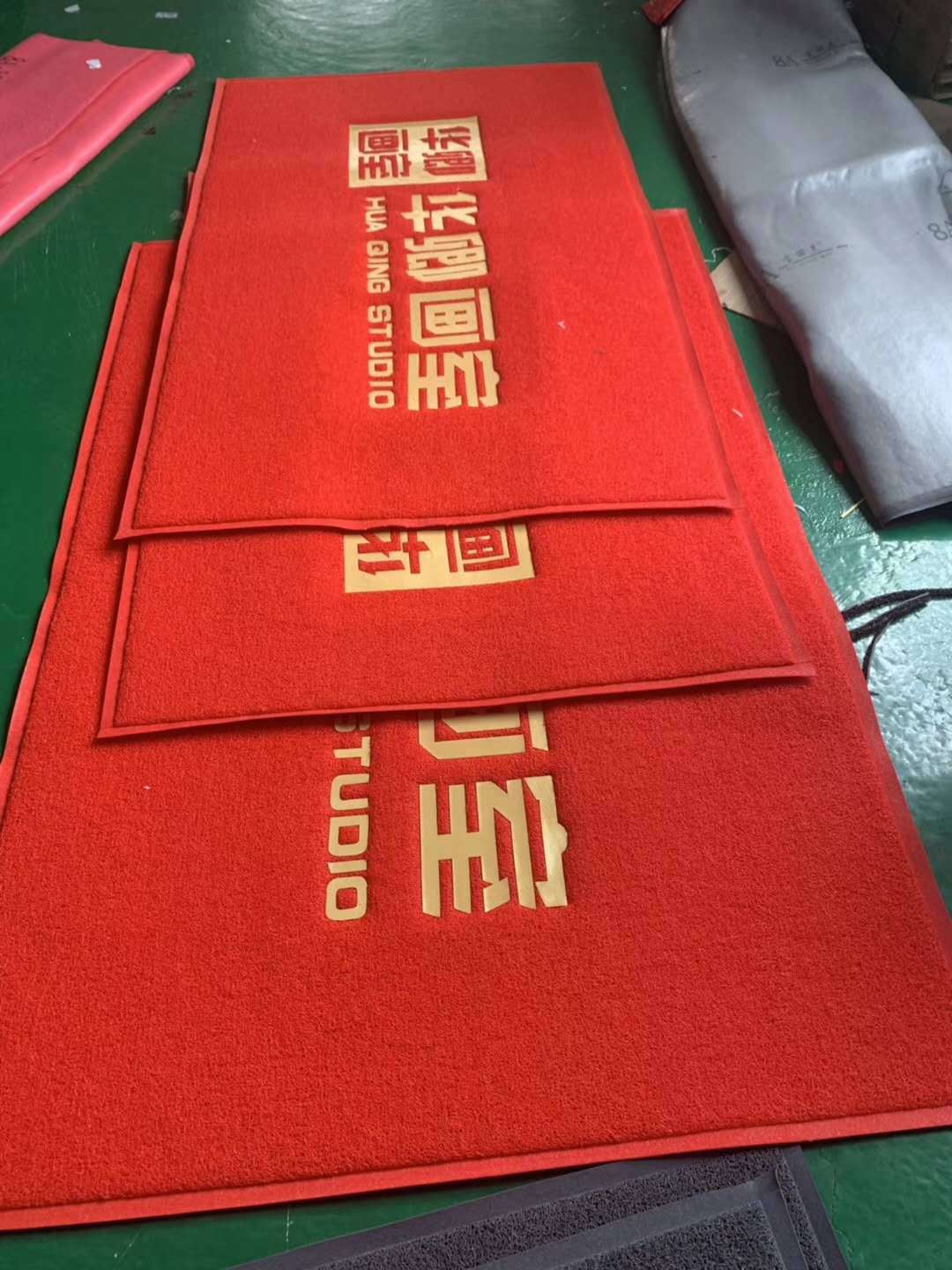 pvc丝圈地毯定制logo房地产售楼部门口广告迎宾地垫 户外活动地毯