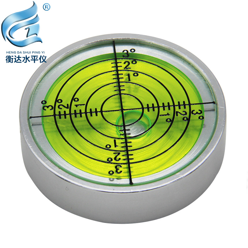 万向水平仪 磁性水平尺 圆形氧化黑水平泡水平珠 金属水准仪