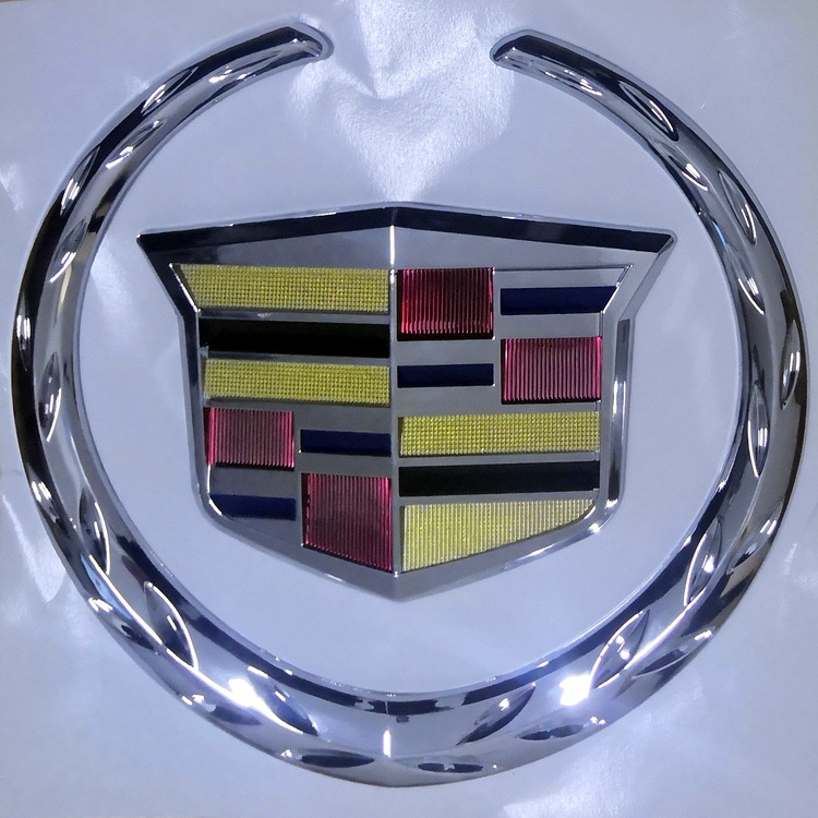 适用于凯迪拉克改装换车标车牌标志abs塑料电镀车贴金属亚克力